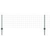 vidaXL Eur&oacute;pai ker&iacute;t&eacute;s oszloppal 25 x 0,6 m PVC-bevonatos ac&eacute;l Z&ouml;ld