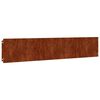 vidaXL 10 db rugalmas corten ac&eacute;l gyepszeg&eacute;ly 20 x 103 cm