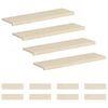 vidaXL L&eacute;pcsőfok 12 db 100 x 30 x 2 cm Feh&eacute;r T&ouml;m&ouml;r T&ouml;lgyfa