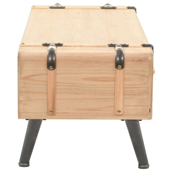 vidaXL tömör fenyőfa TV-szekrény 110 x 33 x 35 cm