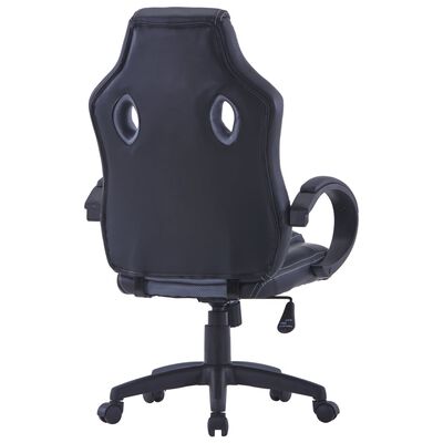 vidaXL szürke műbőr gamer-szék