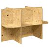 vidaXL Terr&aacute;rium alap Barna 80 x 50 x 50 cm OSB