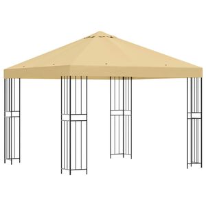 vidaXL Pavilon 3 x 3 m Kr&eacute;msz&iacute;nű Poli&eacute;szter &eacute;s ac&eacute;l 190 gsm