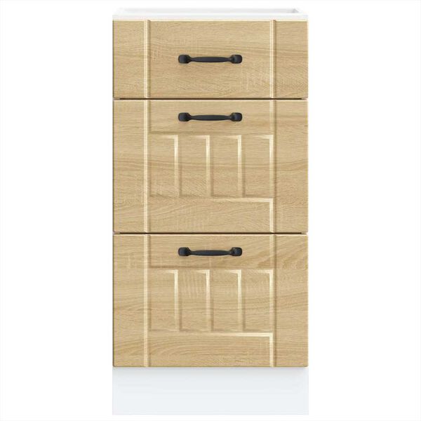 vidaXL Konyhai alsó szekrény Lucca sonoma tölgy szerelt fa