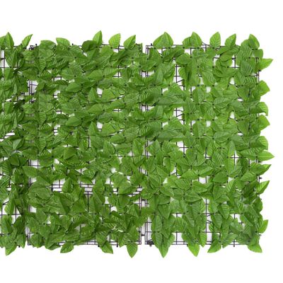 vidaXL zöld leveles erkélyparaván 600 x 100 cm
