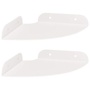 vidaXL Lebegő polc polcokkal t&aacute;rol&oacute;val 2 pcs Feh&eacute;r 15 x 15 x 2 cm