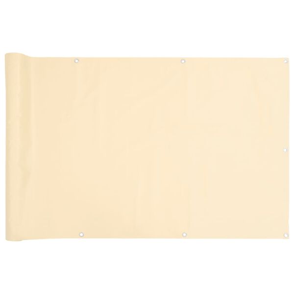 vidaXL krémszínű PVC belátás elleni erkélyparaván 700x120 cm