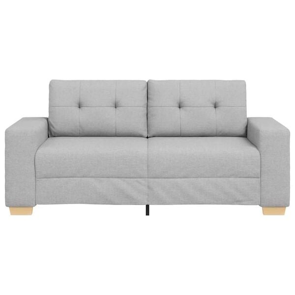 vidaXL felhősz&uuml;rke sz&ouml;vet loveseat kanap&eacute; 140 cm