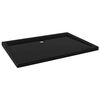 vidaXL t&eacute;glalap alak&uacute; fekete ABS zuhanyt&aacute;lca 70 x 100 cm
