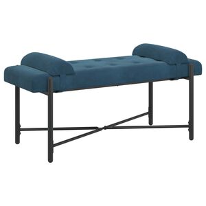 vidaXL Gombos pad p&aacute;rn&aacute;kkal K&eacute;k 110 x 40 x 46 cm B&aacute;rsony
