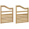 vidaXL Kart&aacute;masz modul 2 pcs Feh&eacute;r 59 x 4 x 73 cm T&ouml;m&ouml;r Ak&aacute;cfa