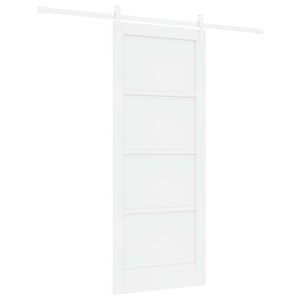 vidaXL Cs&uacute;sz&oacute; ajt&oacute; 83 x 202 cm T&ouml;m&ouml;r Fenyőfa Feh&eacute;r