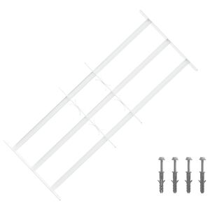 vidaXL Ablakokhoz k&eacute;sz&uuml;lt biztons&aacute;gi r&aacute;cs, 3 keresztl&eacute;ccel 63-114 cm