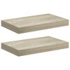 vidaXL 2 db t&ouml;lgysz&iacute;nű MDF lebegő fali polc 40 x 23 x 3,8 cm