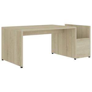 vidaXL sonoma t&ouml;lgy sz&iacute;nű szerelt fa doh&aacute;nyz&oacute;asztal 90 x 45 x 35 cm