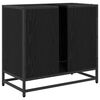 vidaXL F&uuml;rdőszobai mosd&oacute;szekr&eacute;ny Fekete t&ouml;lgy 65 x 33 x 60 cm Faanyag