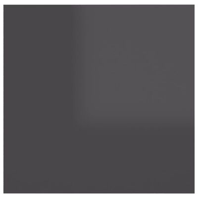 vidaXL magasfényű szürke forgácslap éjjeliszekrény 30,5 x 30 x 30 cm
