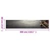 vidaXL moshat&oacute; boros &uuml;veg mint&aacute;s b&aacute;rsony konyhai szőnyeg 60x300 cm