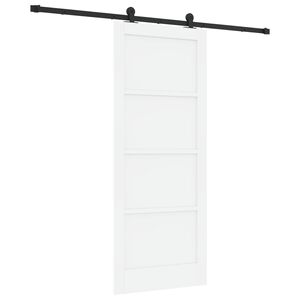 vidaXL Cs&uacute;sz&oacute; ajt&oacute; ORKDAL 83 x 202 cm T&ouml;m&ouml;r Fenyőfa Feh&eacute;r