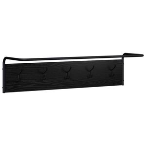 vidaXL Kab&aacute;thorog Fekete T&ouml;lgy 100 x 30 x 25 cm Szerelt Fa