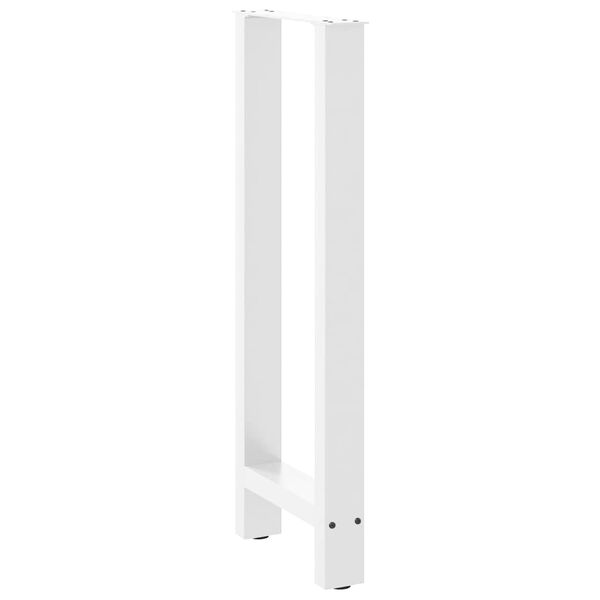 vidaXL 2 db fehér bárasztal láb 40 x (100-101) cm acél