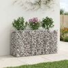 vidaXL Gabion emelt &aacute;gy Ez&uuml;st 150 x 50 x 80 cm Horganyzott ac&eacute;l