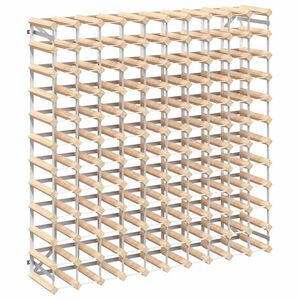 vidaXL t&ouml;m&ouml;r fenyőfa bortart&oacute; &aacute;llv&aacute;ny 120 palackhoz