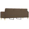 vidaXL 3 szem&eacute;lyes barna sz&ouml;vetkanap&eacute; 210 cm