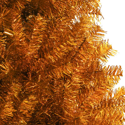 vidaXL aranyszínű PET műkarácsonyfa állvánnyal 120 cm