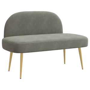 vidaXL K&aacute;rpitozott pad h&aacute;tt&aacute;ml&aacute;val Vil&aacute;gossz&uuml;rke 110 x 60 x 76 cm