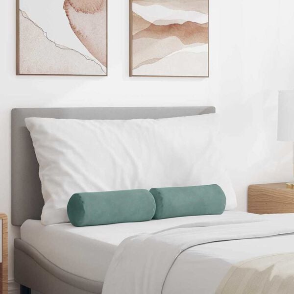 vidaXL Hengerp&aacute;rn&aacute;k 2 pcs Tengeri Z&ouml;ld &Oslash; 15 x 40 cm B&aacute;rsonyos sz&ouml;vet