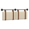 vidaXL Fali Fejt&aacute;mla Falra szerelhető Kr&eacute;m 130 x 55 x 5 cm Antik PU