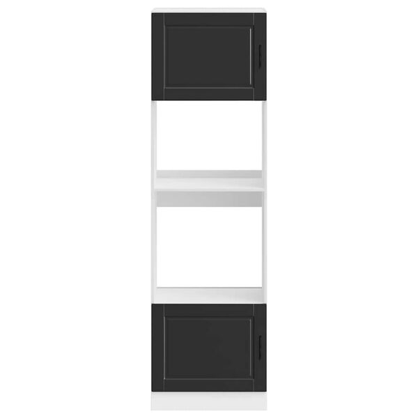 vidaXL s&uuml;tőszekr&eacute;nyek 2 db Porto fekete sz&iacute;nű műfa