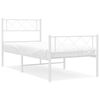 vidaXL feh&eacute;r f&eacute;m &aacute;gykeret fej- &eacute;s l&aacute;bt&aacute;ml&aacute;val 100x200 cm