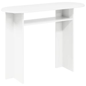 vidaXL Konzolasztal Feh&eacute;r 100 x 39,5 x 75 cm Szerelt Fa