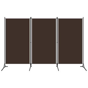 vidaXL barna 3 paneles parav&aacute;n 260 x 180 cm