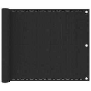 vidaXL antracitsz&uuml;rke HDPE erk&eacute;lynapellenző 75 x 500 cm