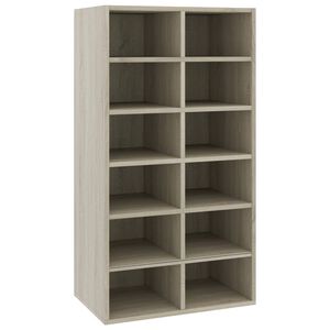 vidaXL sonoma t&ouml;lgy sz&iacute;nű szerelt fa cipőtart&oacute; 54 x 34 x 100,5 cm