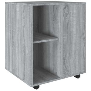 vidaXL sz&uuml;rke sonoma sz&iacute;nű szerelt fa kerekes szekr&eacute;ny 60 x 53 x 72 cm