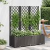 vidaXL fekete kerti vir&aacute;gl&aacute;da r&aacute;ccsal 120 x 40 x 136 cm PP