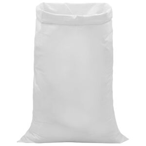 vidaXL Fonott zs&aacute;kok 10 db Feh&eacute;r 100 x 150 cm PP