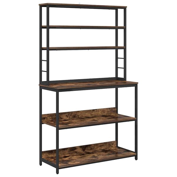 vidaXL Konyhai polc F&uuml;st&ouml;lt t&ouml;lgy 100 x 40 x 168 cm Faanyag