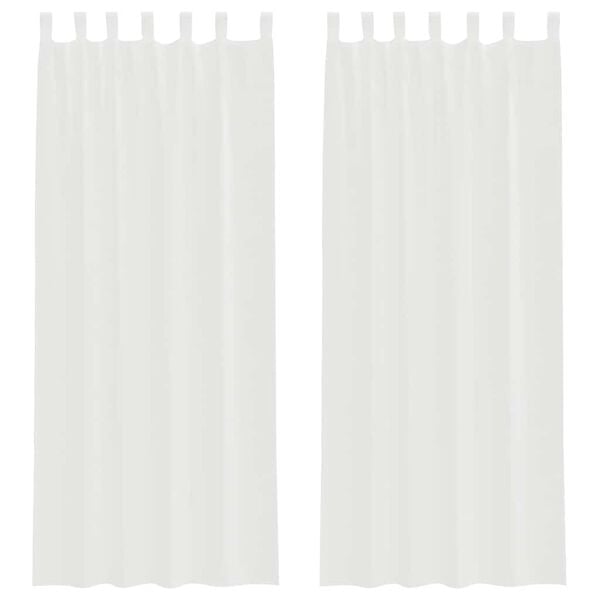 vidaXL 2 db fehér fátyolfüggönyök hurokkal 140x260 cm