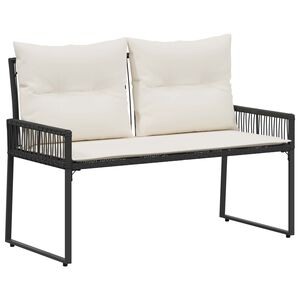 vidaXL Kerti pad 2 -Seater 4 db 110 x 59 x 82 cm polirattan