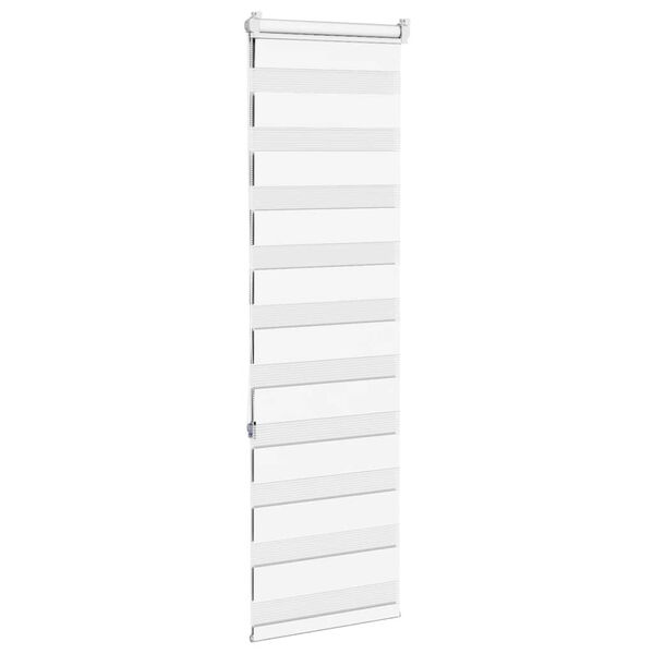 vidaXL zebrafüggönnyel fehér szövetszélesség 40,9 cm poliészter