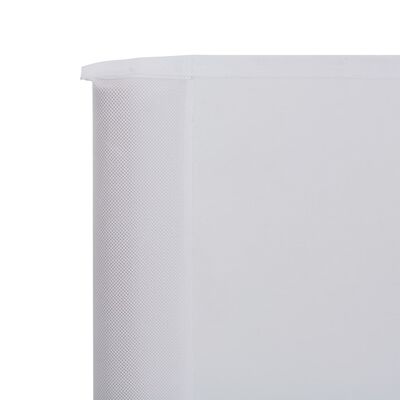 vidaXL 3 paneles homokfehér szövet szélfogó 400 x 80 cm