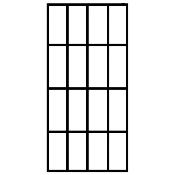 vidaXL átlátszó edzett üveg zuhanyfal 118 x 190 cm