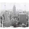 vidaXL fekete-feh&eacute;r New York mint&aacute;s parav&aacute;n 228 x 170 cm