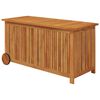 vidaXL t&ouml;m&ouml;r ak&aacute;cfa kerti t&aacute;rol&oacute;l&aacute;da kerekekkel 113 x 50 x 58 cm
