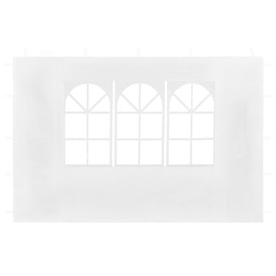 vidaXL 2 db ablakos fehér oldalfal partisátorhoz